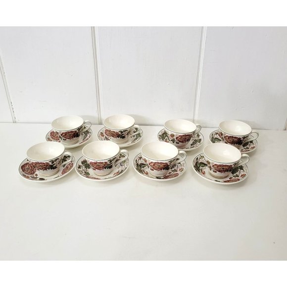 Wedgewood Surrey of Etruria Cups and Saucers Eight Sets - Picture 2 of 13